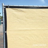 tan fence privacy screen 