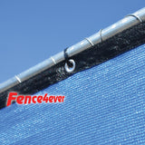 Blue 5'x50' Fence Screen 90% visibility blockage (aluminum grommets) FREE SHIPPING / FREE ZIP TIES