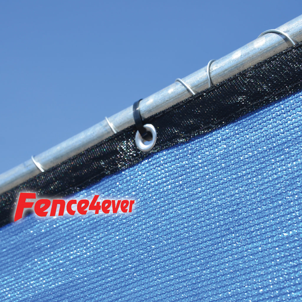 Fence4ever 6' x 50' 3rd Gen Olive Dark Green Fence Privacy Screen Windscreen Shade Fabric Mesh Netting Tarp (Aluminum Grommets)