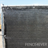 Black 6'x50' Fence Screen 90% visibility blockage (aluminum grommets) FREE SHIPPING / FREE ZIP TIES