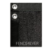 Black 8'x25' Fence Screen 90% visibility blockage (aluminum grommets) FREE SHIPPING FREE SHIPPING / FREE ZIP TIES