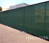 Dark Green Olive 4'x50' Fence Screen 90% visibility blockage (aluminum grommets) FREE SHIPPING / FREE ZIP TIES